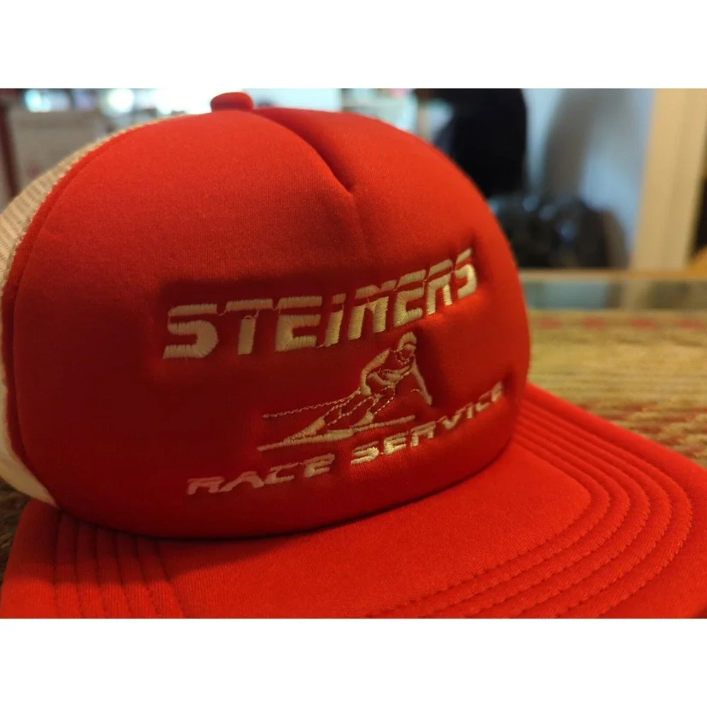 Advertising Steiner's Race Service Skiing Snapback HAT CAP Very RARE!!